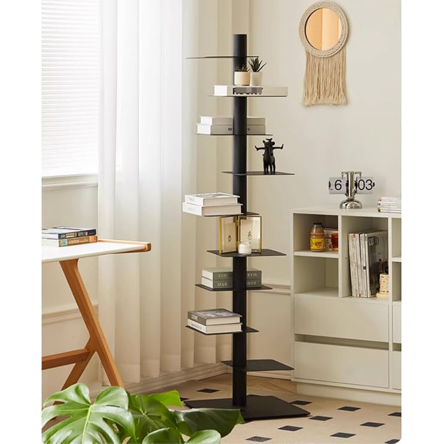 Amazon｜モダンなオープン目に見えない本棚 DIY メタルスパイン